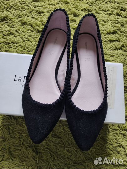 Балетки замшевые новые 38,5