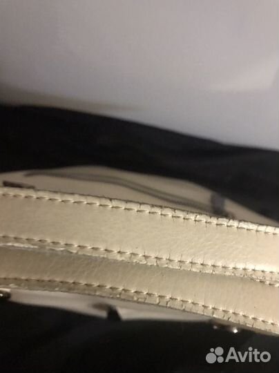 Сумка натуральная кожа белая