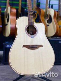 LAG T-70DC акустическая гитара (Массив ели)