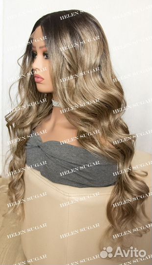 Парик на сетке омбре