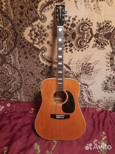 Акустическая гитара Suzuki Marvel Япония 1973год