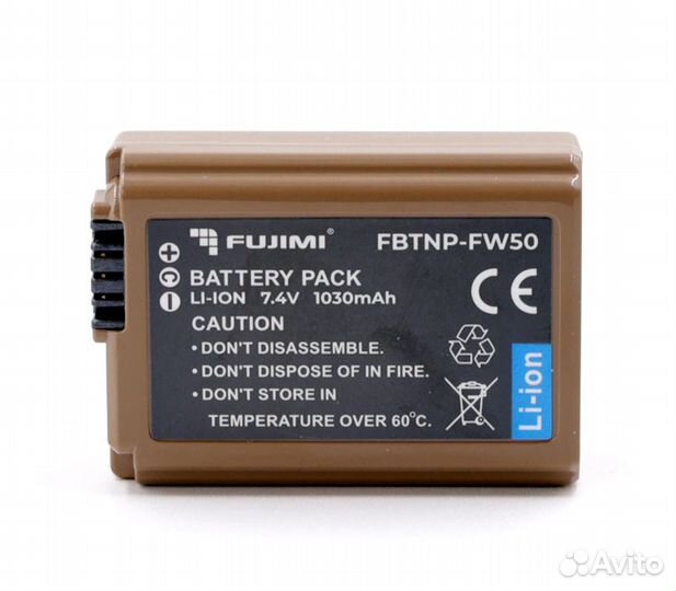 Аккумулятор Fujimi NP-FW50 с портом USB Type-C (fbtnp-FW50)