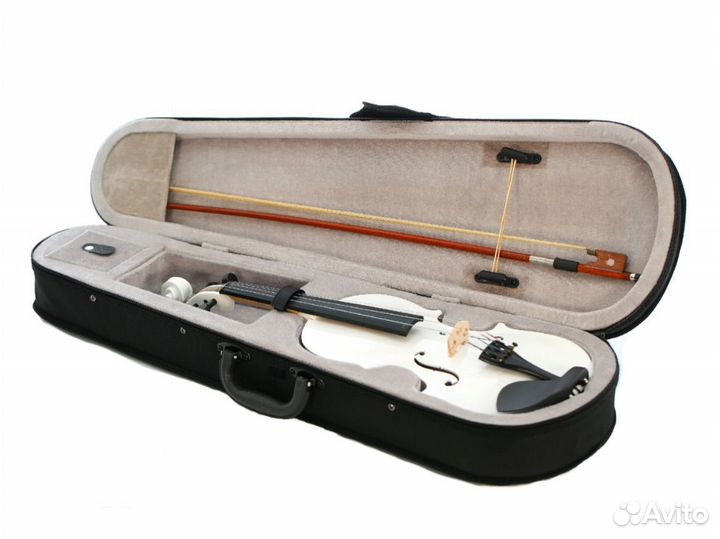 Скрипка в кейсе (1/2), White, новая