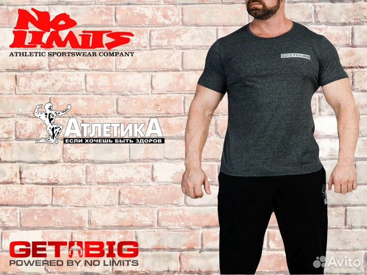 Футболка для бодибилдинга «No Limits» 3302 р S-3XL