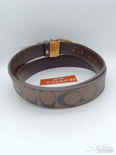 Ремень женский coach натуральная кожа люкс
