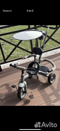 Трехколесный велосипед с ручкой