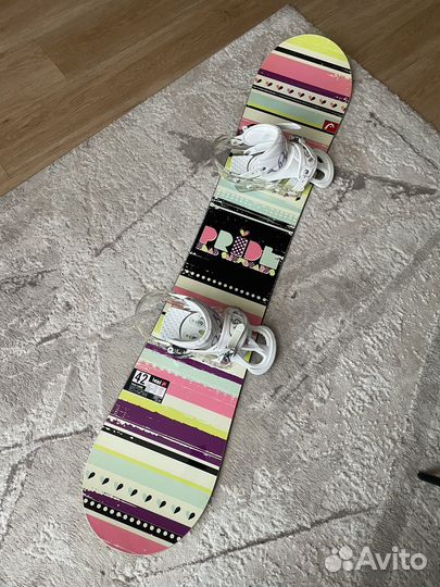 Сноуборд как новый Head + крепы Burton