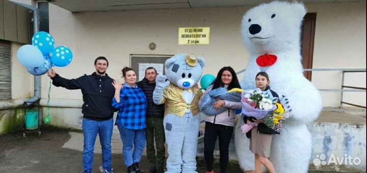 Белый мишка аниматоры