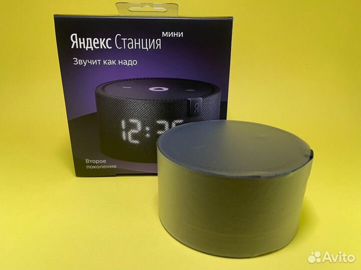 Умная колонка Яндекс.Станция Мини Плюс черная с ча