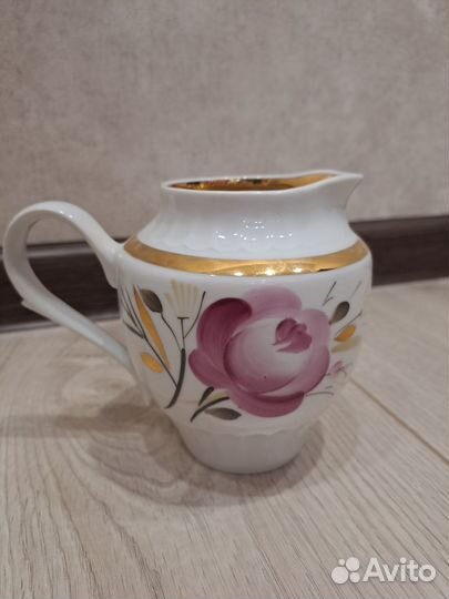 Сахарница и молочник Дулево