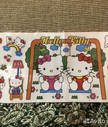 Наклейки hello kitty