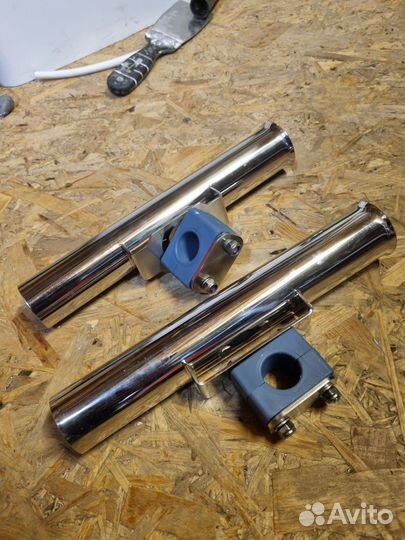 Держатель для спининга в лодку, нержавейка