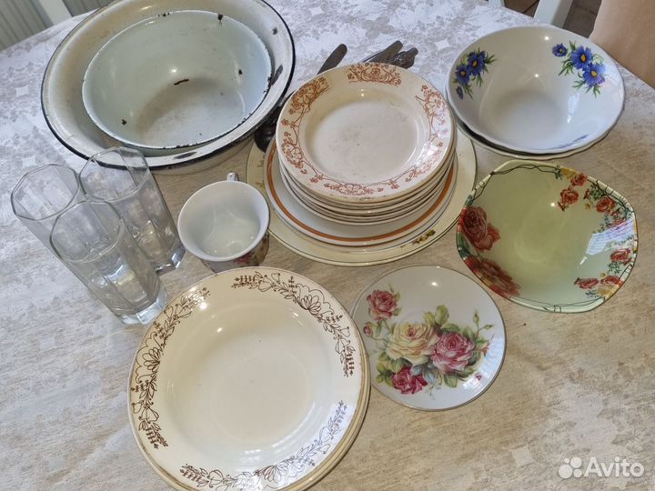 Набор столовой посуды бу