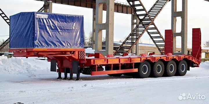 Полуприцеп трал (тяжеловоз) Политранс ТСП 94165, 2023