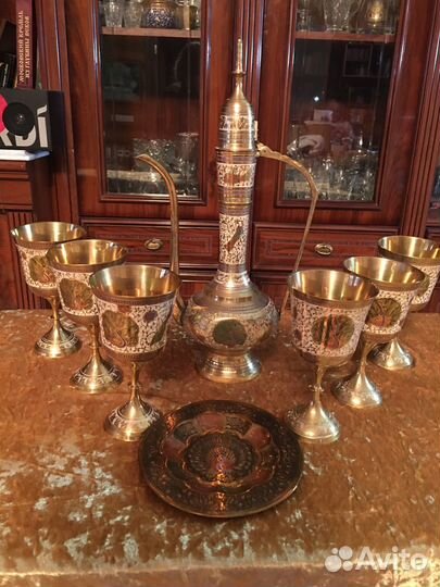 Кувшины, бокалы латунь