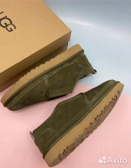 Ботинки мужские короткие с резинкой ugg с мехом