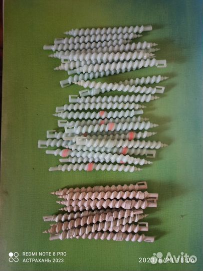 Бигуди спиральные для завивки волос с зажимом