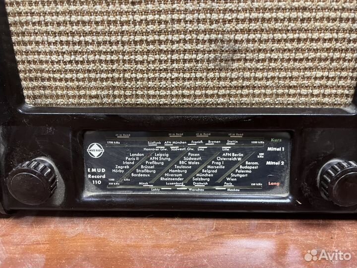 Ламповый приёмник Emud Record 110. 210