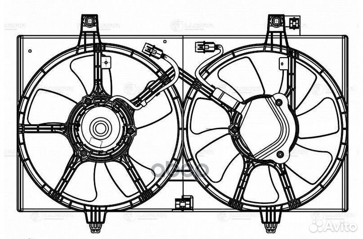 Э/вентилятор охл. для а/м Nissan Almera Classic