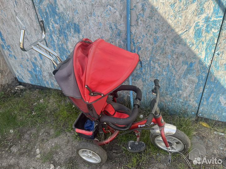 Велосипед с родительской ручкой