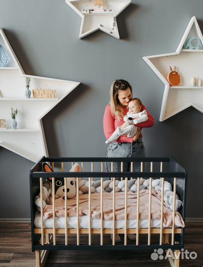 Кроватка для новорожденных Лея