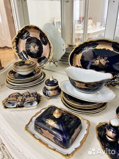 Столово чайный сервиз кленовый лист