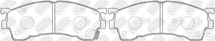 Колодки тормозные дисковые перед nibk PN5239