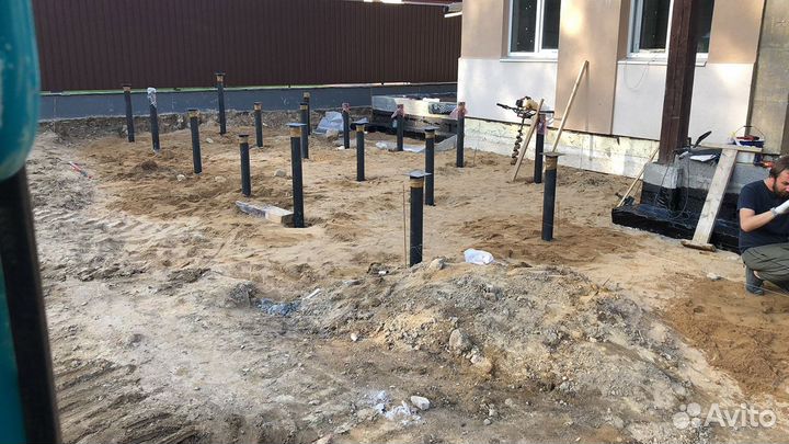 Винтовые сваи — монтаж / доставка