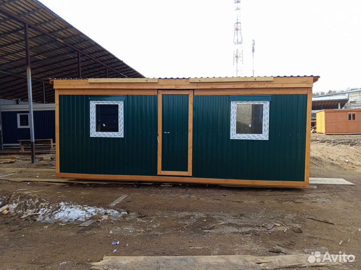 Бытовка новая теплая 6х2,3м распашная на участок