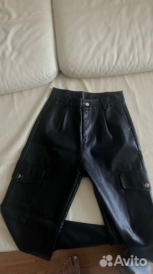 Брюки кожаные