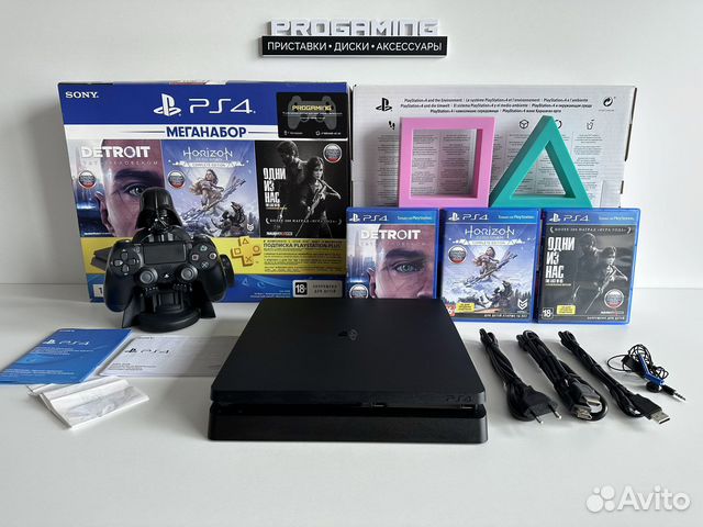 Sony playstation 4 slim 1 tb полный комплект