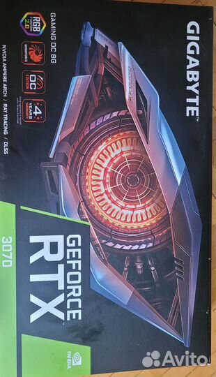 Коробка от видеокарты geforce rtx 3070