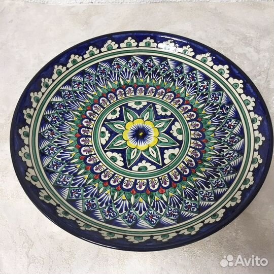 Блюдо для плова 32 см Мехроб синий