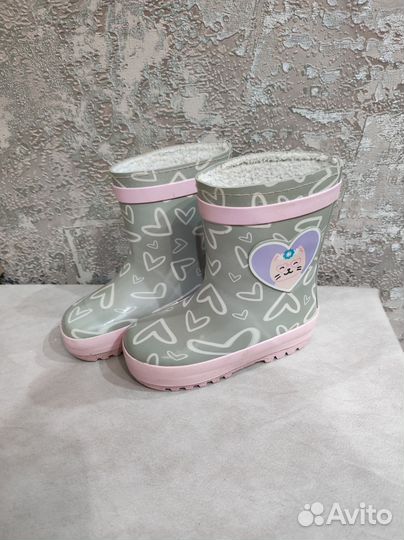 Резиновые сапоги для девочки 23 размер