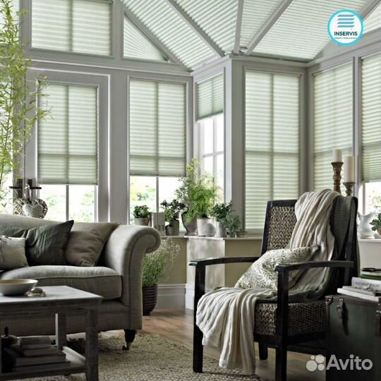 Шторы Плиссе Креп перла 2