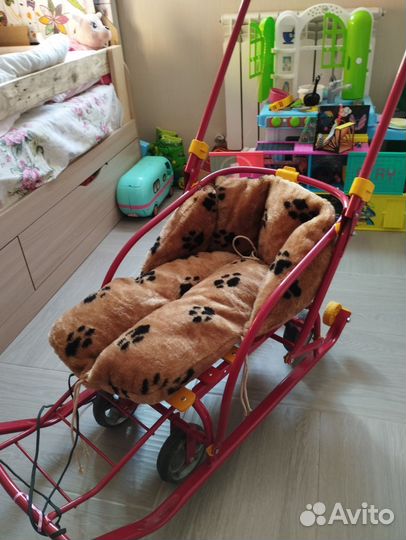 Детские санки с колесами