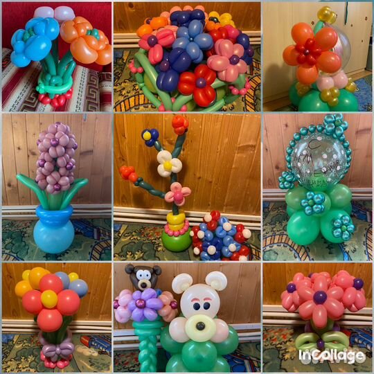 Воздушные шары, фигуры из шаров