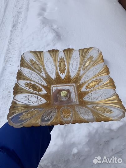 Салатница,конфетница хрустальная СССР