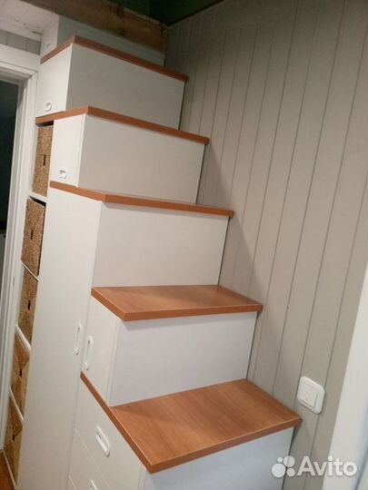 Угловая лестница шкаф. Система хранения
