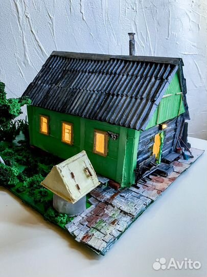 Миниатюра дома по фото кукольный домик
