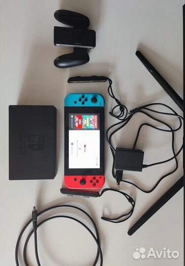 Nintendo switch rev 2 с играми
