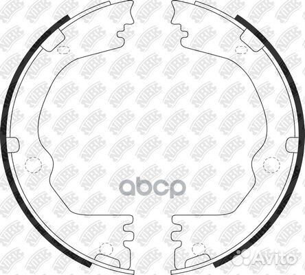 Колодки торм.бараб. hyundai Maxcruz 2.2 13/ Santa