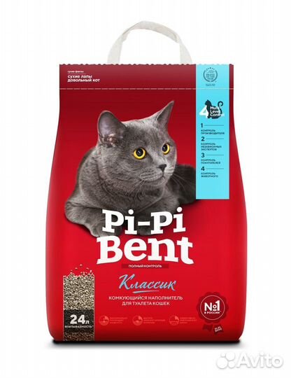 Pi-Pi-Bent комкующийся наполнитель 