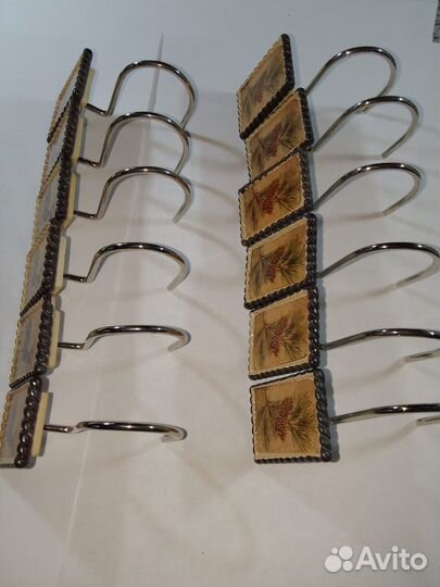 Дизайнерские держатели кольца для шторы в ванной