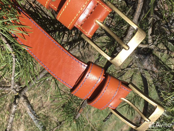 Мужской кожаный ремень