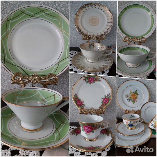 Чайное трио фарфор Германия