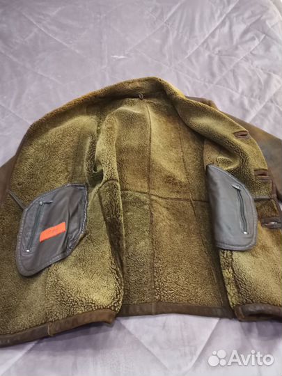 Дубленка мужская коричневая