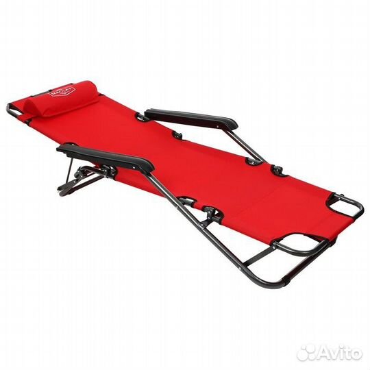 Кресло-шезлонг туристическое, с подголовником, р