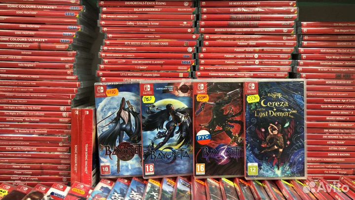 Игры Switch Bayonetta 1, 2, 3, 4