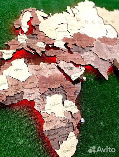 Деревянная карта России